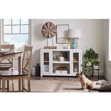 Taylor 51 Inch Console with 2 Doors In White