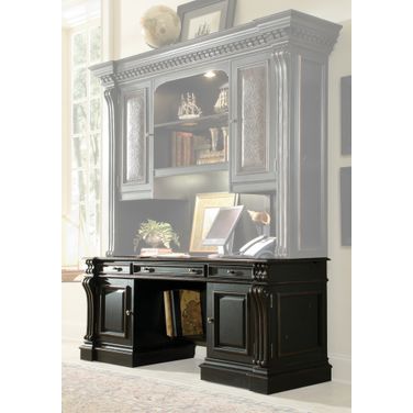 Telluride Black Computer Credenza