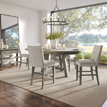 Telluride 5 Piece Counter Height Dining Room Set In Driftwood