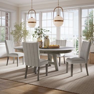 Telluride 5 Piece Dining Room Set In Driftwood