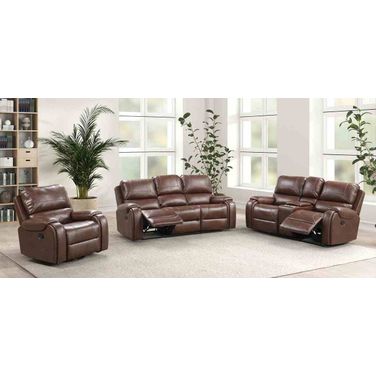 Tepic Living Room Set In Brown