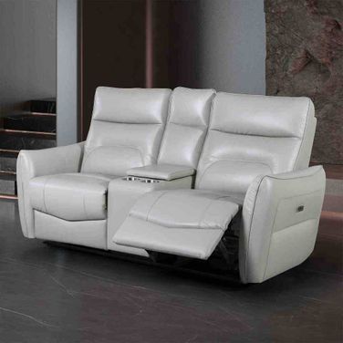 Terentius Power Loveseat In Taupe