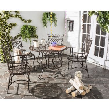 Thessaly Rustic Brown 5-Piece Outdoor Set