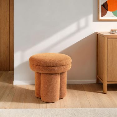 Thisbe Stool In Saddle Brown
