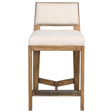 Thom Filicia Home Scoville Counter Stool In Beige and Brown