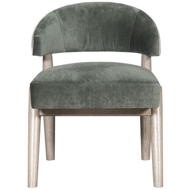 Thom Filicia Home Waverly Side Chair In Green and Tan