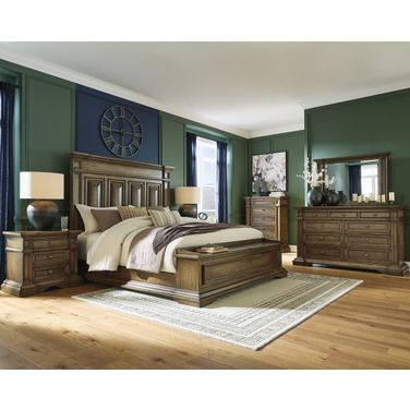 Thoridan Panel Storage Bedroom Set In Brown