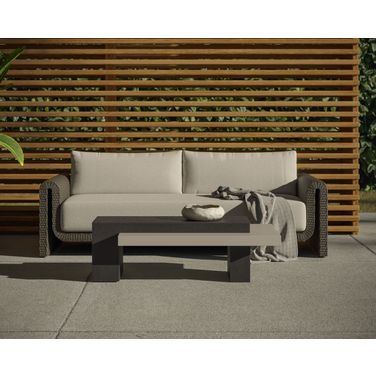 Tibi Sofa In Grey and Louis Cream