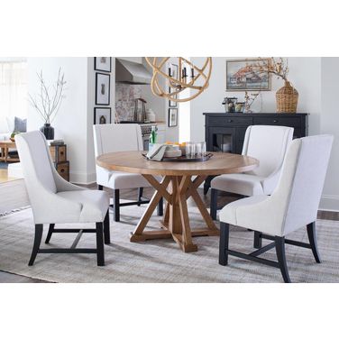 Today Round Dining Room Set In Natural Hickory