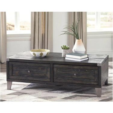 Todoe Dark Gray Lift Top Cocktail Table