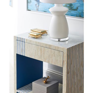 Tokyo Vase Lamp In White and Cream