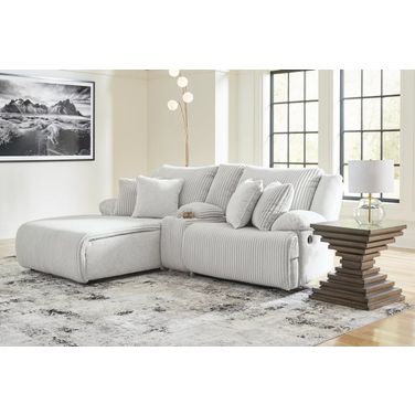 Top Tier 3-Piece LAF Reclining Sectional Sofa with Chaise In Alloy