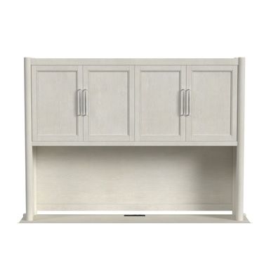 Towne Modern Wood Hutch With Doors In White