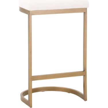 Traditions Cresta Counter Stool In Peyton Pearl and Brushed Gold