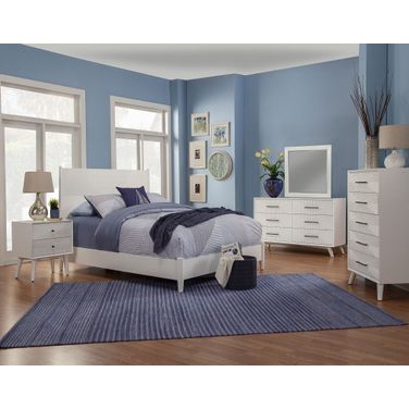 Tranquility White Youth Panel Bedroom Set