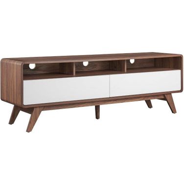 Transmit 60 Inch TV Stand In Walnut White