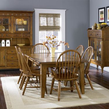 Treasures Oak Rectangular Dining Set