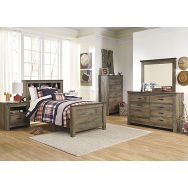 Trinell Brown Youth Bookcase Bedroom Set