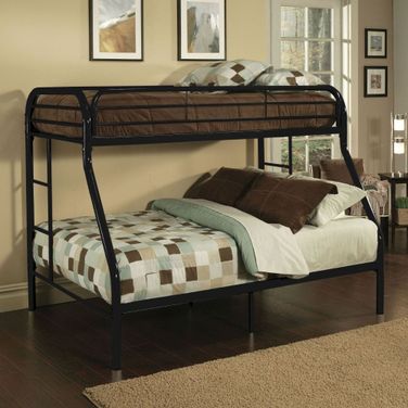Tritan Black Twin Xl Over Queen Bunk Bed