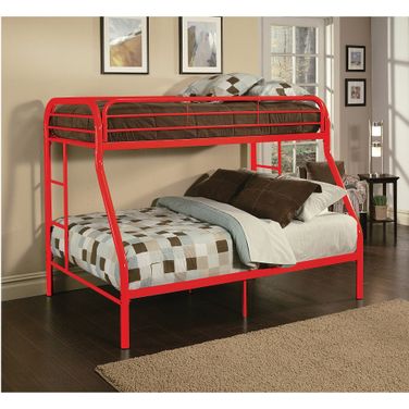Tritan Red Twin Over Full Metal Bunk Bed by ACME | 1StopBedrooms