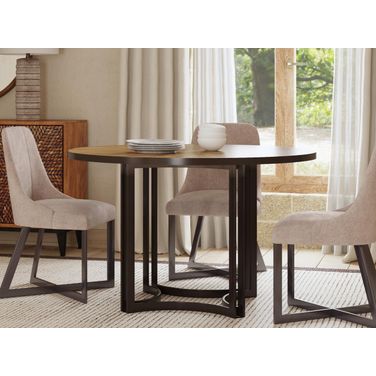 Trucco Dining Room Set In Black and Bronze