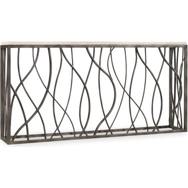 Melange Tubular Solid Steel Console Table