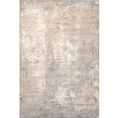 Turkish Stella Design Area Rug- 9' 6" x 13' 6" In Light Grey and Beige