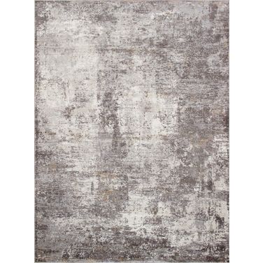 Turkish Stella Design Area Rug- 9' 6" x 13' 6" In Light Grey