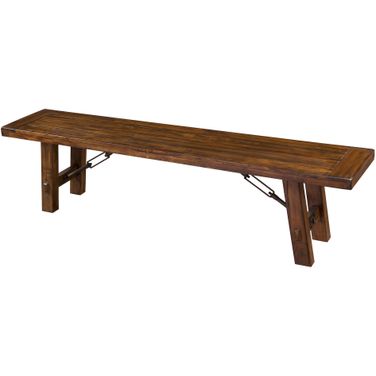 Tuscany Vintage Mocha Distressed Bench
