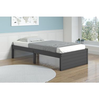 Twin Bed Dark Grey
