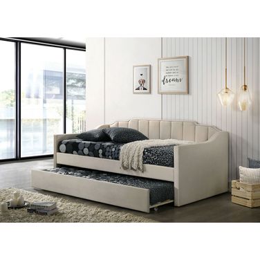 Twin Daybed In Beige