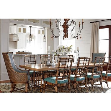 Twin Palms Caneel Bay Rectangular Extendable Dining Room Set