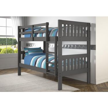Twin-Twin Mission Bunkbed Dark Grey