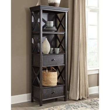 Tyler Creek Black And Gray Display Cabinet