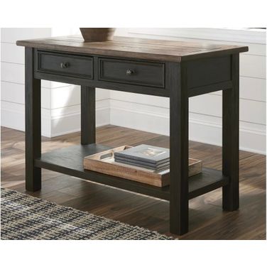 Tyler Creek Brown and Black Sofa Table