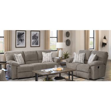 Tyler Power Reclining Living Room Set In Pewter