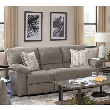 Tyler Power Reclining Sofa In Pewter