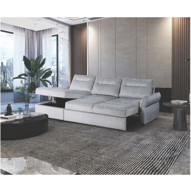 U0301 Pull Out Sofa Bed In Grey
