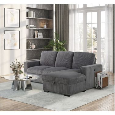 U2660 L Sectional without Pullout In Grey