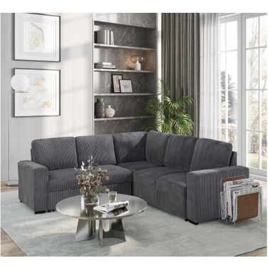U2660 Sectional without Chaise and without Pullout In Grey