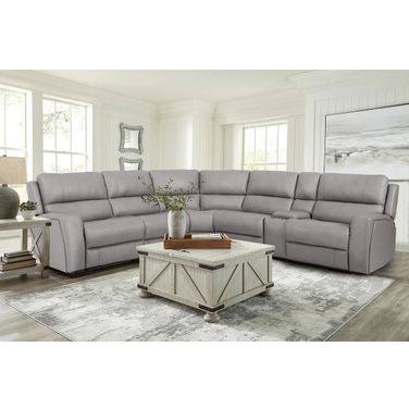 U70815M Sectional In Grey