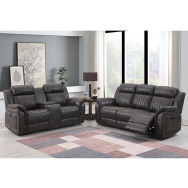 U8517 Reclining Living Room Set In Grey