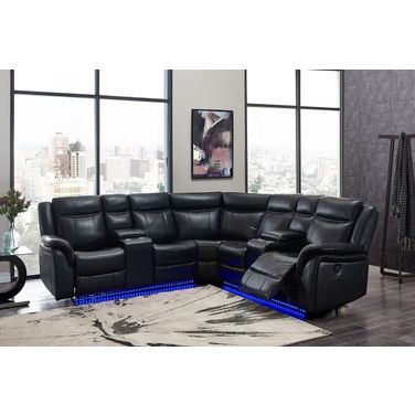 Um02 Sectional Blanche Black