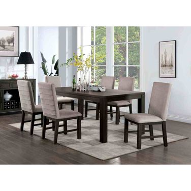 Umbria Dining Room Set In Antique Black and Gray