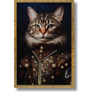 Untamed Regal Aristocat Majesty Canvas Wall Art In Multi