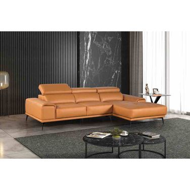 Vadso Right Chaise Sectional In Tangerine