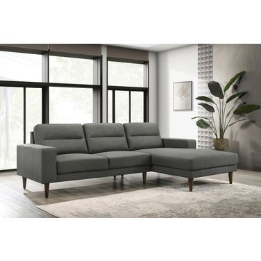 Vale RAF Chaise Sectional In Gray