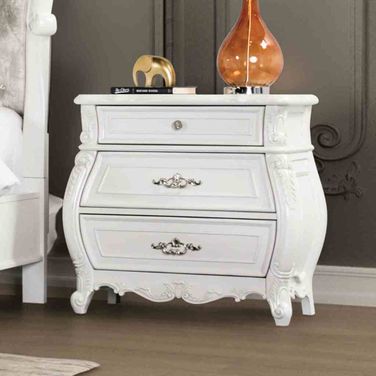 Valentini Nightstand In White