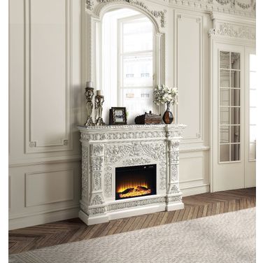 Vanaheim Fireplace In Antique White