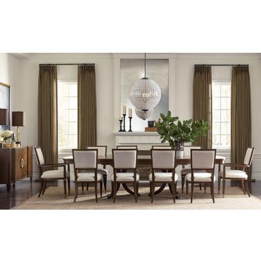 Vantage Warm Brown Randolph Dining Room Set